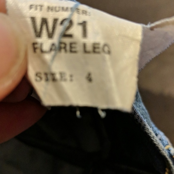 X2 Denim Laboratory size 4 W21 Flare Leg - Picture 8 of 8